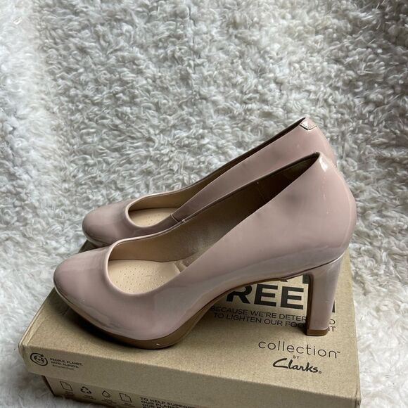 NWB Ambyr Joy Dusty Rose slip on platform heels Size 10M - Picture 2 of 8